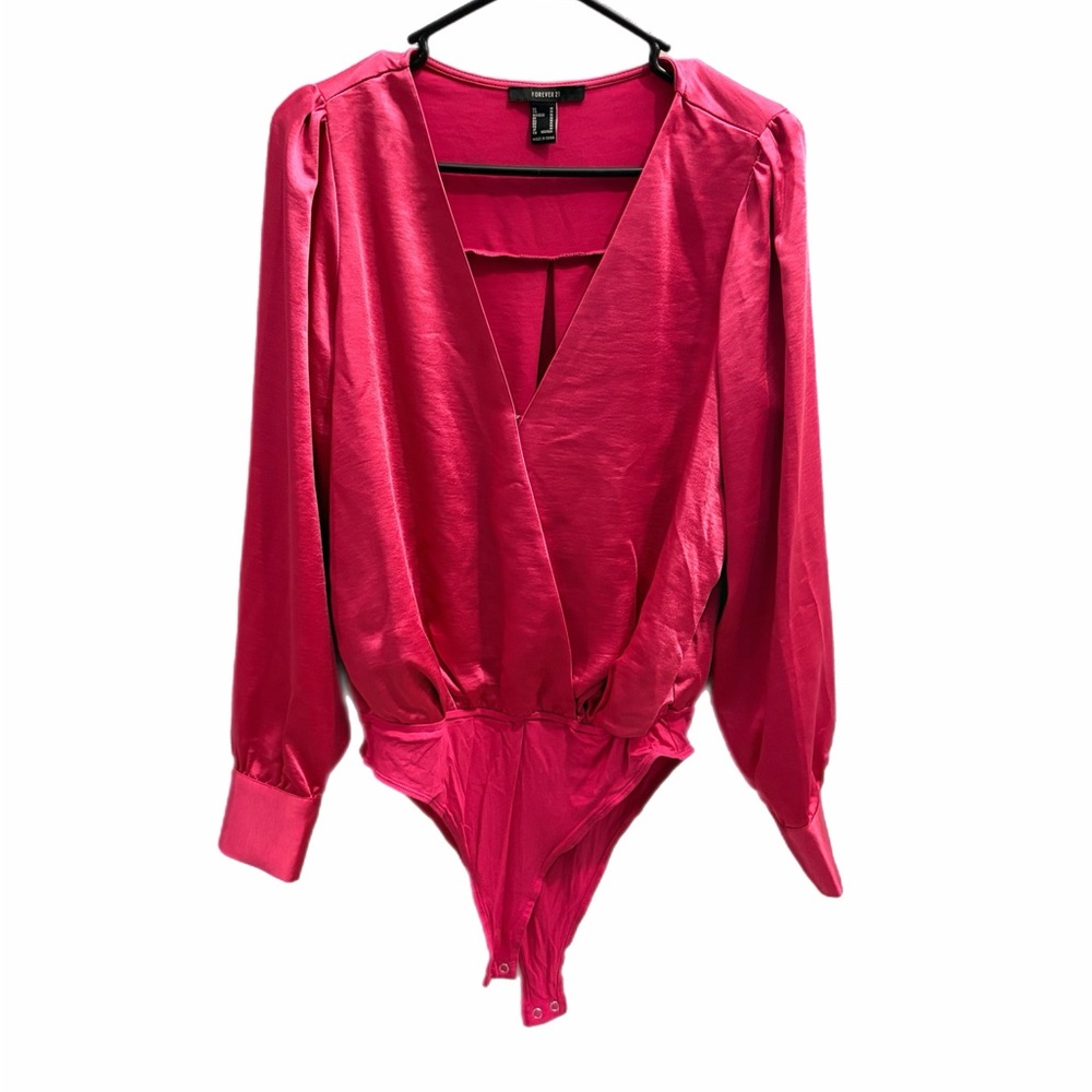 Forever 21 Vibrant Pink Bodysuit